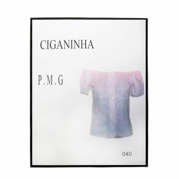 Molde para blusa ciganinha P, M e G - 040 - 7929 