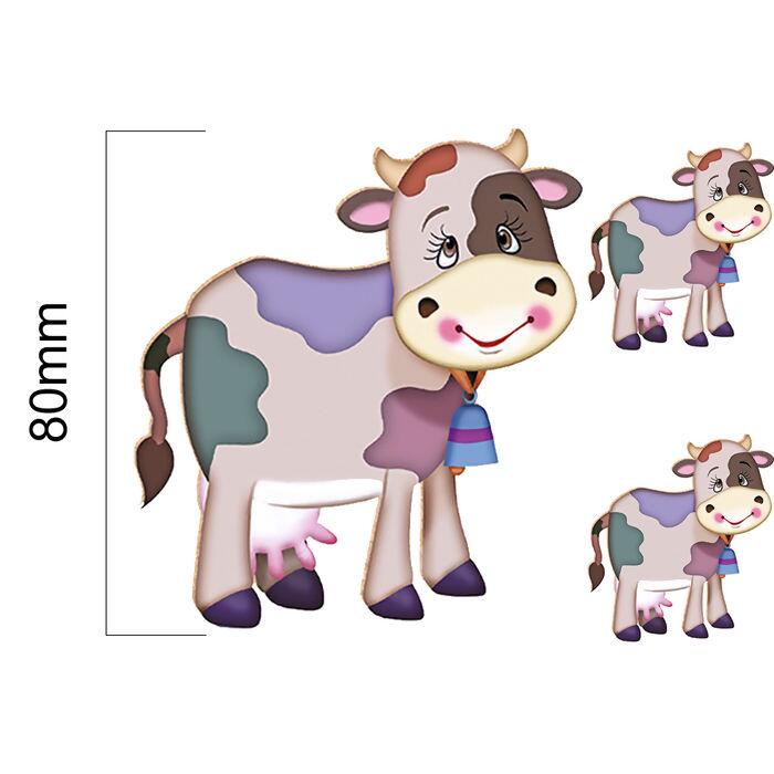Loja de armarinhos e aviamentos decoupage com mdf arca dm.072 Vacas en mdf