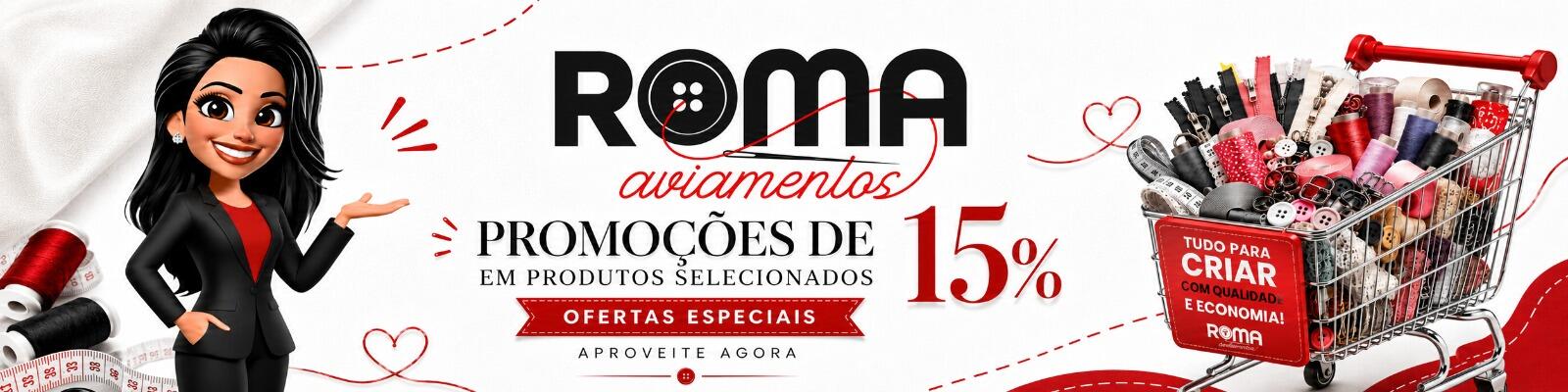 Promoção 15% de desconto em aviamentos