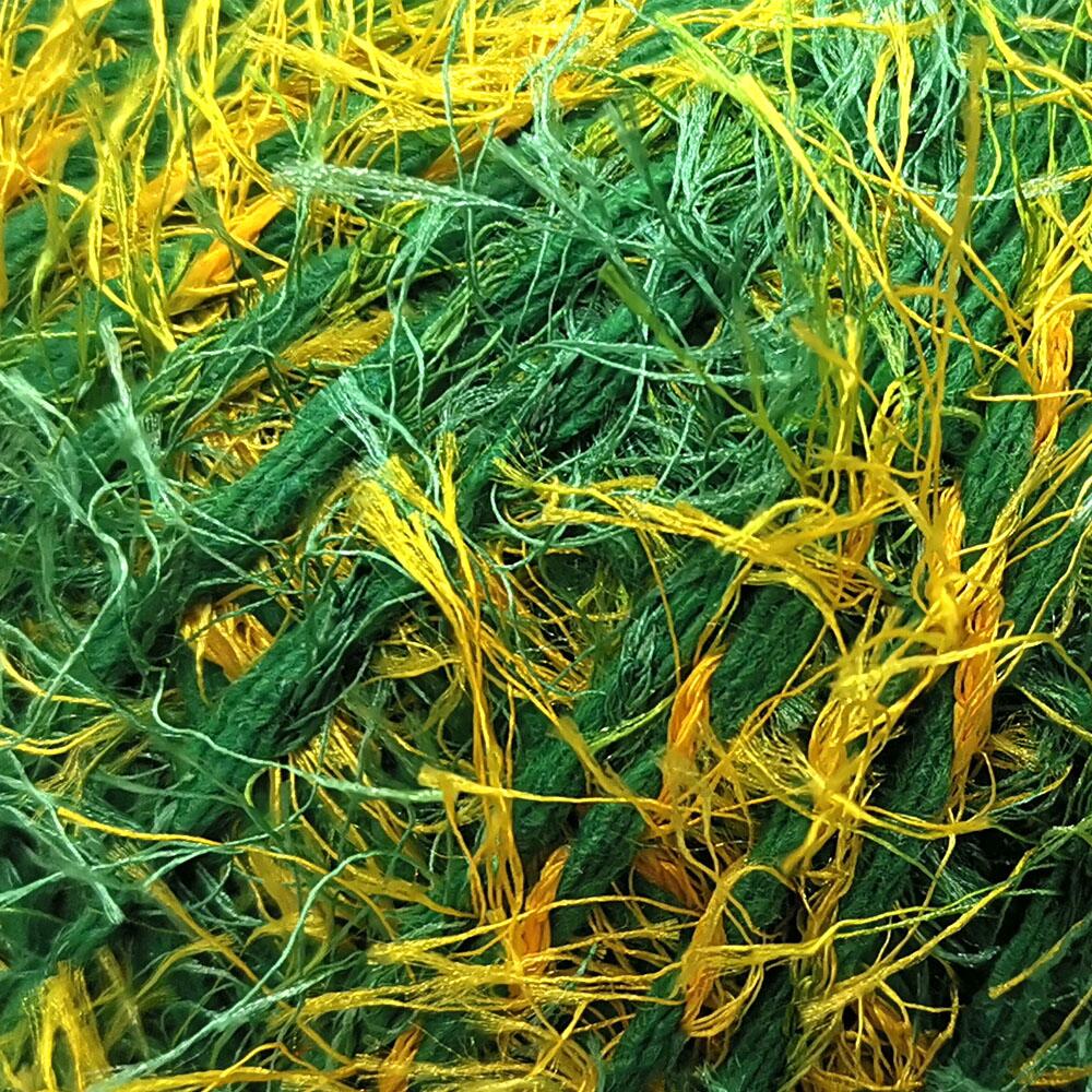 Barbante Barroco Decore Círculo Verde/ Amarelo 9329