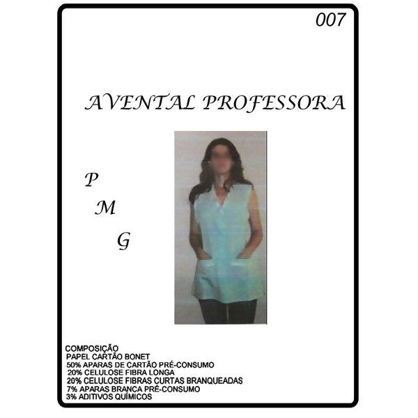 Molde para avental professora P, M e G - Nº 007 - 9669
