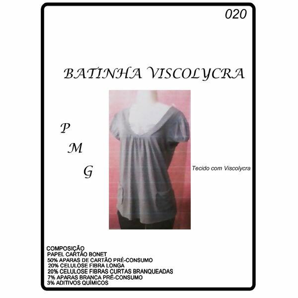 Molde para batinha viscolycra cinzal tam. P, M e G Nº 020 - 9120