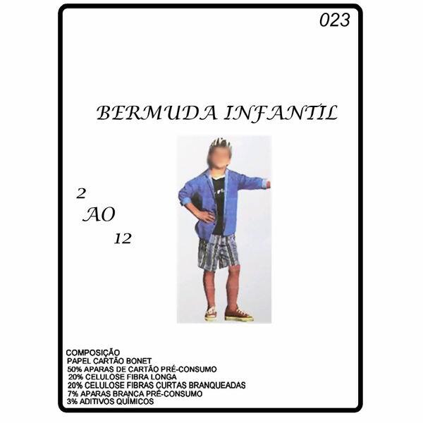 Molde para bermuda infantil tam. 2 ao 12  Nº 023 - 8607