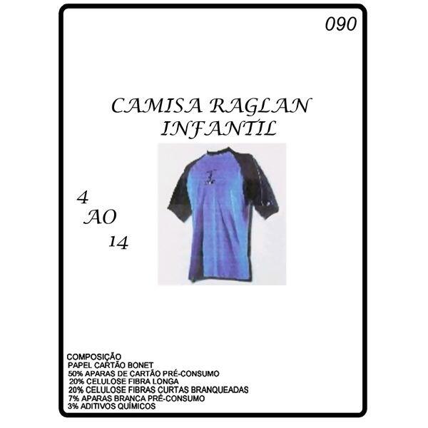 Molde para camiseta raglan infantil tam. 4 ao 14 - 090 - 8249 