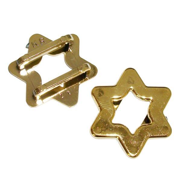 Enfeite estrela 9360 dourado c/25un - 33096