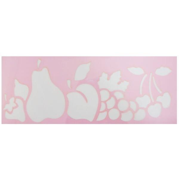 Stencil desenho - Frutas - 27cm X 10cm 1161