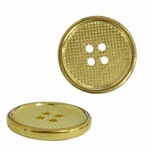 Botão craquelado dourado 9144 - 50 unidades