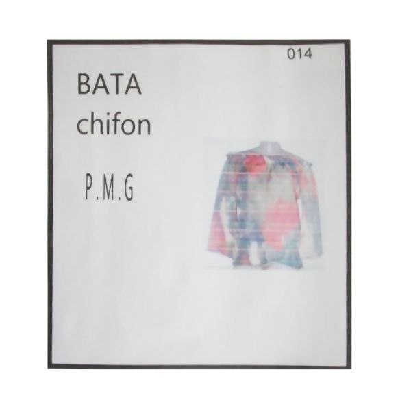Molde para Bata chifon P M G  N.014 - 12267 