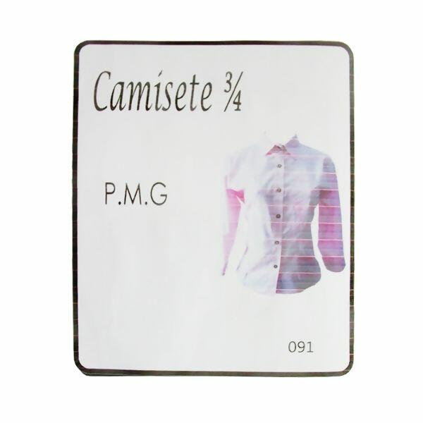 Molde para Camisete ³/4  P M G  N.091 - 7519