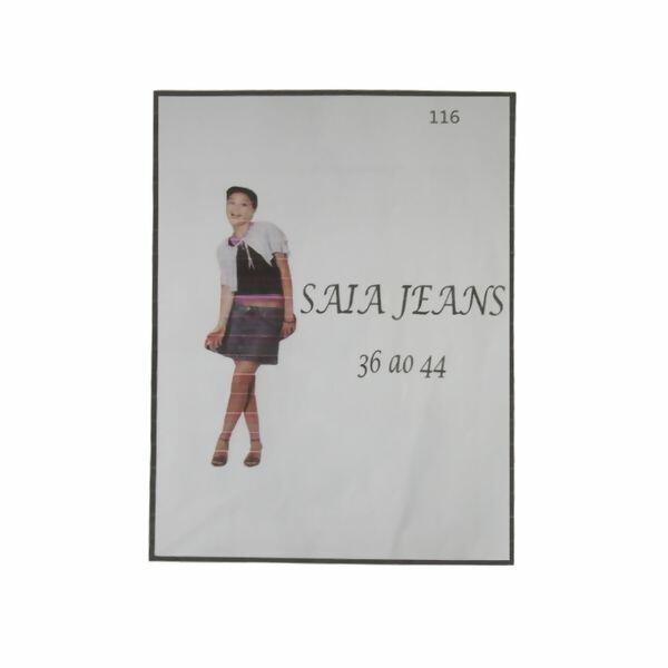 Molde para Saia jeans  Tam. 36 ao 44  Nº 116 - 9917