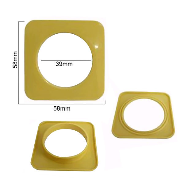 ilhós para cortina quadrado 40mm com 100 Pares Marfim escuro