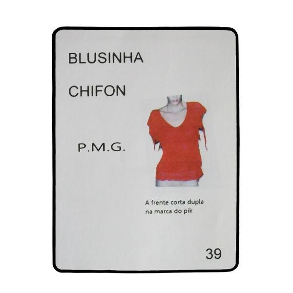 Molde Nº39 Blusinha chifon Tam. P - M - G  - 14565