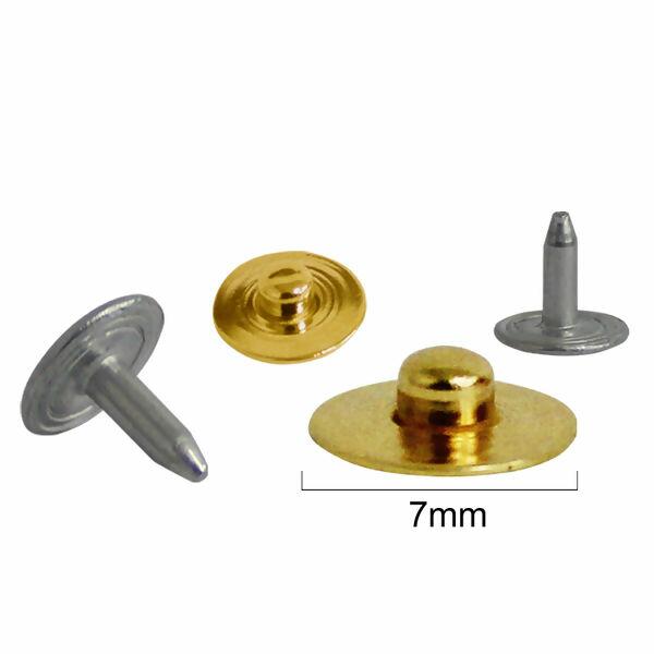 Rebite liso - Eberle - 1.000 unidades - 9mm - Dourado - RB4.4007.F - 16547