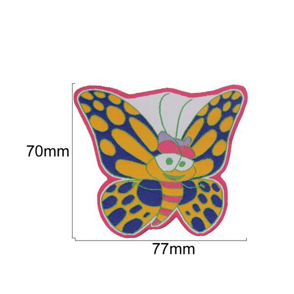Aplique termo colante 28 Borboleta sorrindo -   16660