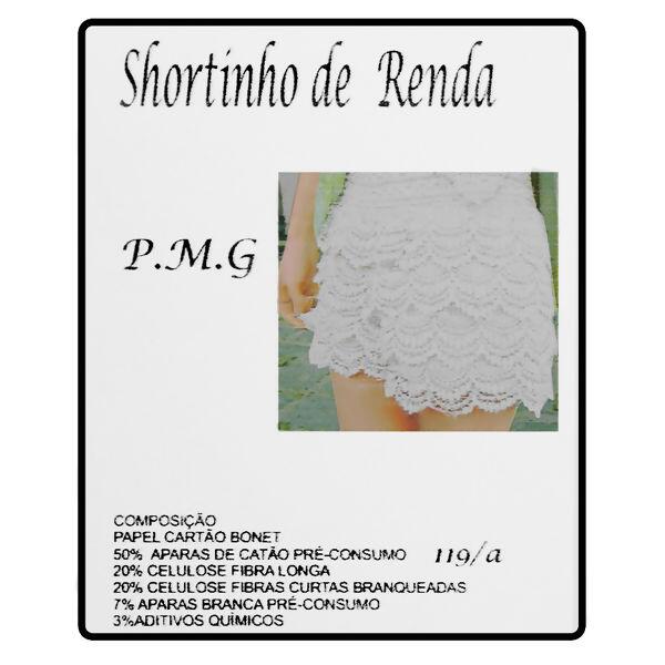 Molde Nº 119/A Shortinho de renda tamanhos P, M e G  -  16958