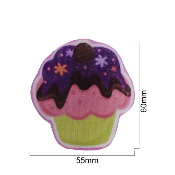 Aplique termo 494 Cup cake tam. 55mm X 60mm - 17586