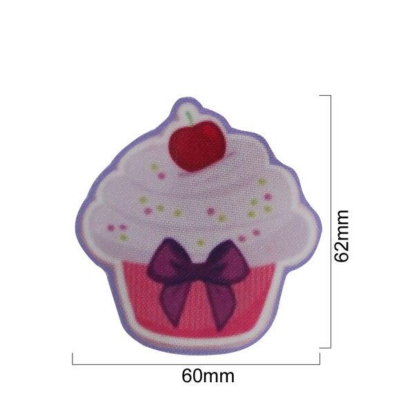 Aplique termo 495 Cup cake tam. 60mm X 62mm - 17587