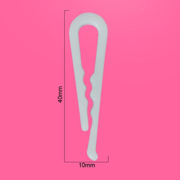 Clips - 4cm - 100 unidades -  Branco - 22130  