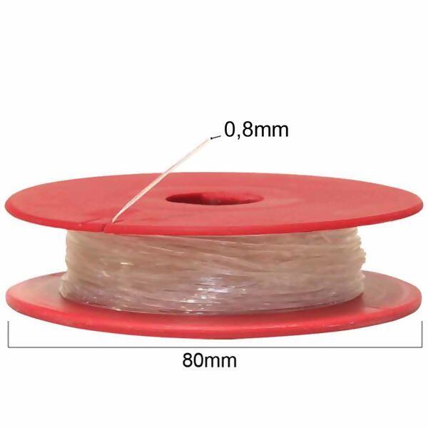 Fio silicone rolo com 50m  N.8 - 24479