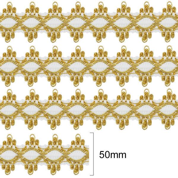Galão Metálico - Branco e Dourado