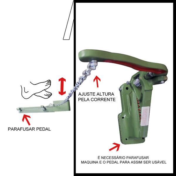 Prensa manual balancim com pedal - N°11 - Graziano - Verde - 33590