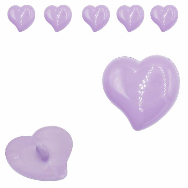 Botão Infantil Coração c/25un - 33937