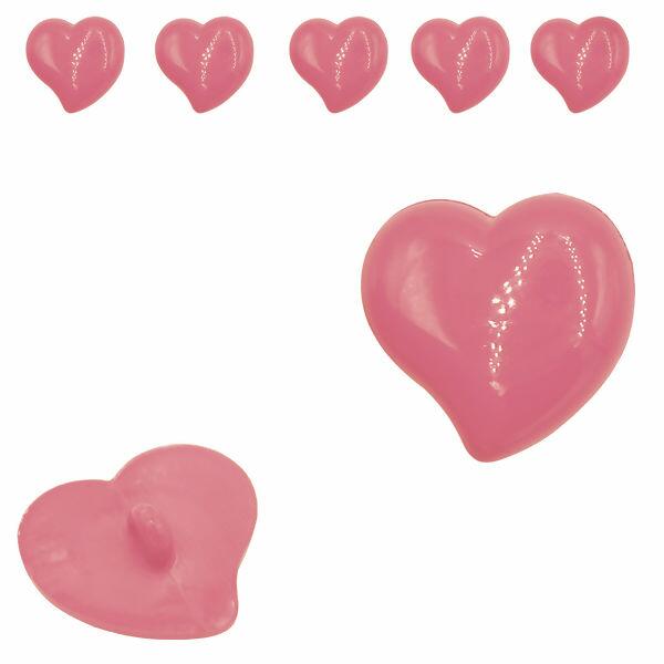 Botão Infantil Coração c/25un - 33937