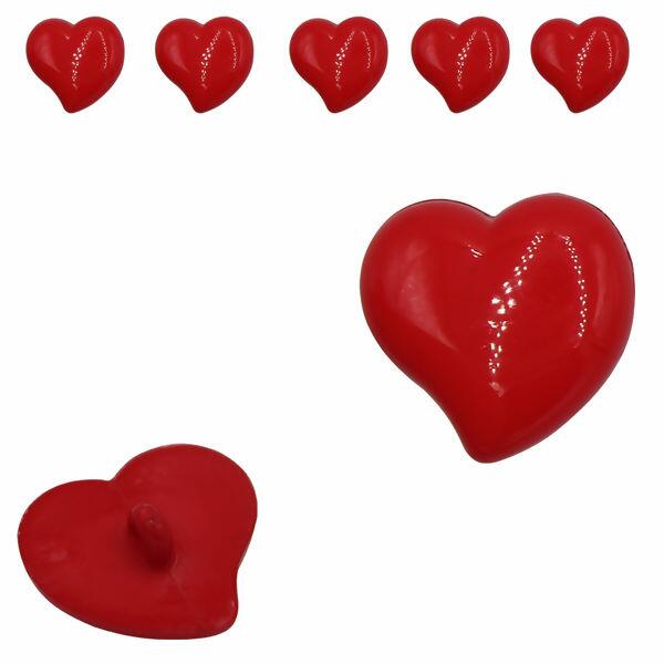 Botão Infantil Coração c/25un - 33937