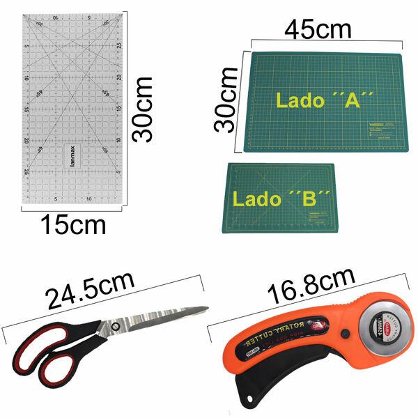 Kit para patchwork com 4 peças - 34753