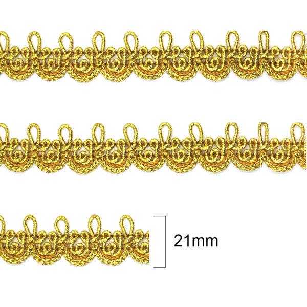 Passamanaria Metalizada - São José - 21mm x 10m - Dourado - 7801