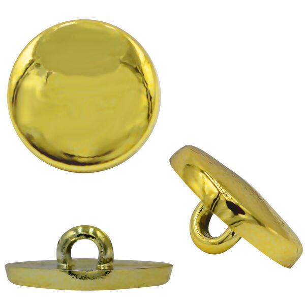 Botão com Pé Reto 9087 Dourado Liso - 50 unidades