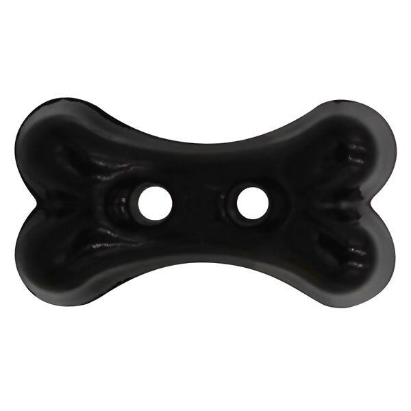Botão osso preto