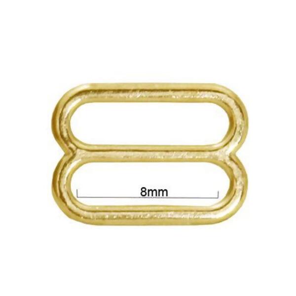 Regulador de metal - Para sutiã - 100 unidades - Dourado - E302