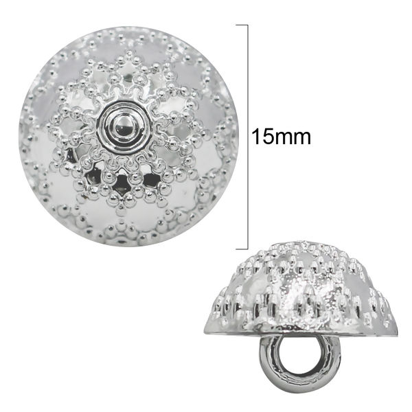 Botão trabalhado com pé