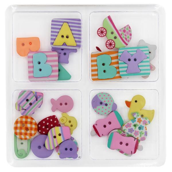Botões Kit baby menina