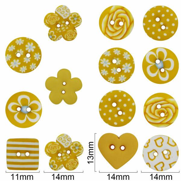 Botões compose amarelo