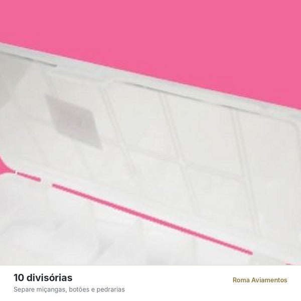 Caixa Organizadora Organiza Tudo Pequena 10 Divisórias Nitron - foto antiga