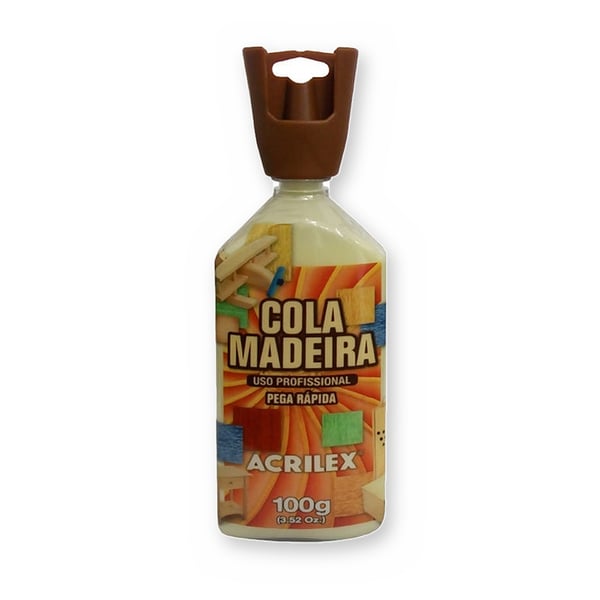 Cola para Madeira Acrilex 100g Pega Rápida - Madeira, Papel e Papelão