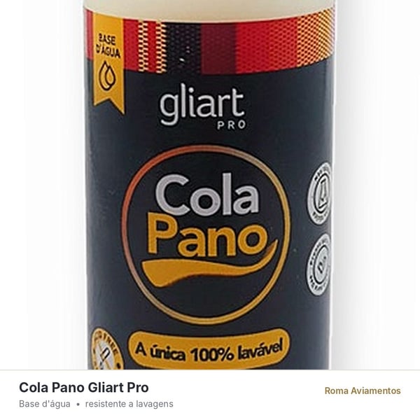 Cola Pano Gliart Pro 100g - rótulo base d