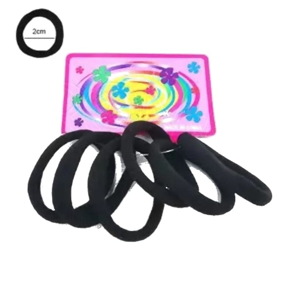 Elástico Xuxinha Preto 2cm 72 unidades - medida 2cm