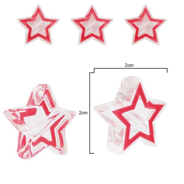 4 unidades pulseira de decoração de estrela de strass