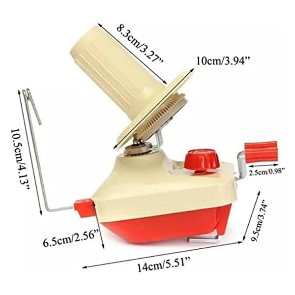 Medidas do enrolador de lã manual Lanmax RE02