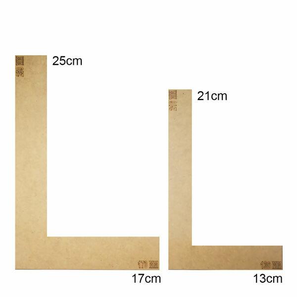 Kit esquadros - MDF - 35899