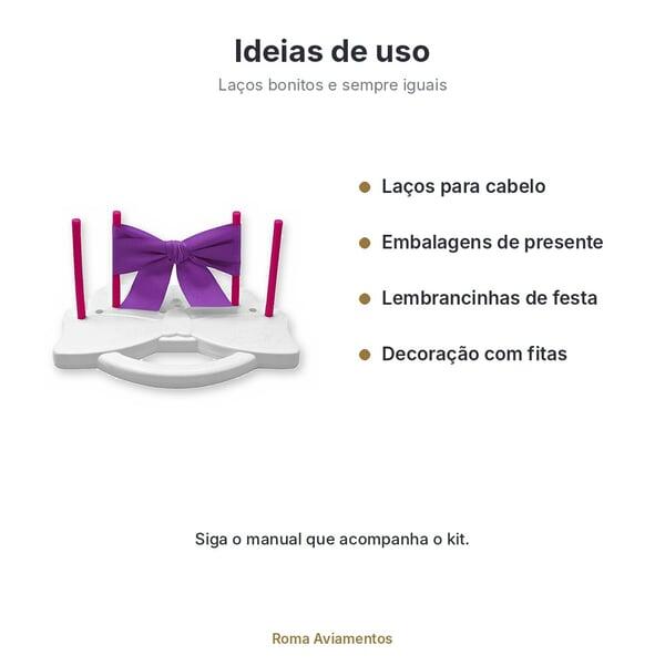 Gabarito para Laço Fácil Progresso - ideias de uso