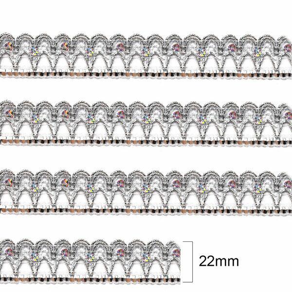 Galão metálico 52 - c/22mm x 20m - Prata - 35072