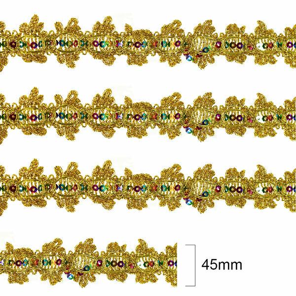Galão metálico 59 - c/45mm x 20m - Dourado - 35075