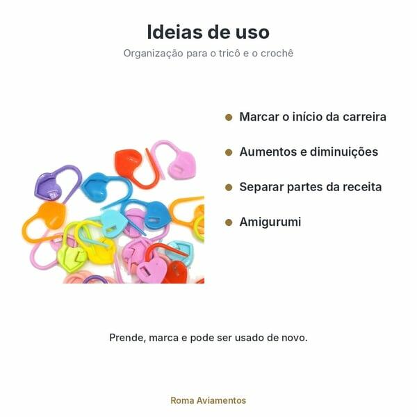 Marcador de Ponto Coração 50 unidades - ideias de uso