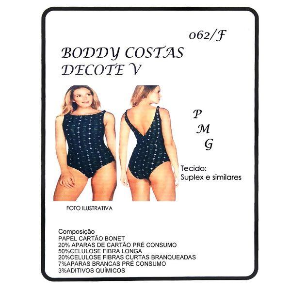 Molde Nº062/F body costas - P - M - G - GG -  35279