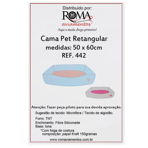 Molde para cama pet Nº442 retangular tam. 50 x 60cm - 34887