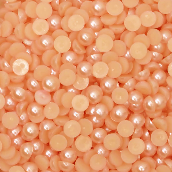 Meia pérola - Laranja - Sem furo - pacote 100 gramas - RO. 115001